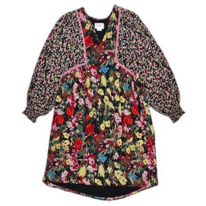 SERAPHINE Mixed Flower Print Maternity Boho Nursing Dress Romantic Whimsical 4